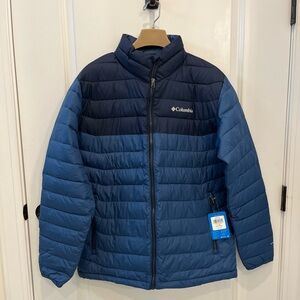 Men’s Large Blue Columbia Puffer Coat